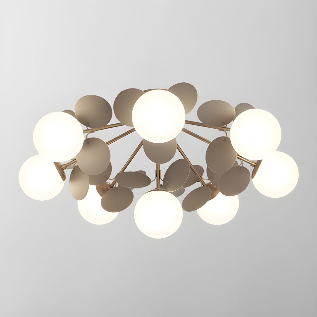 Modern Sputnik Semi Flush Mount Ceiling Light