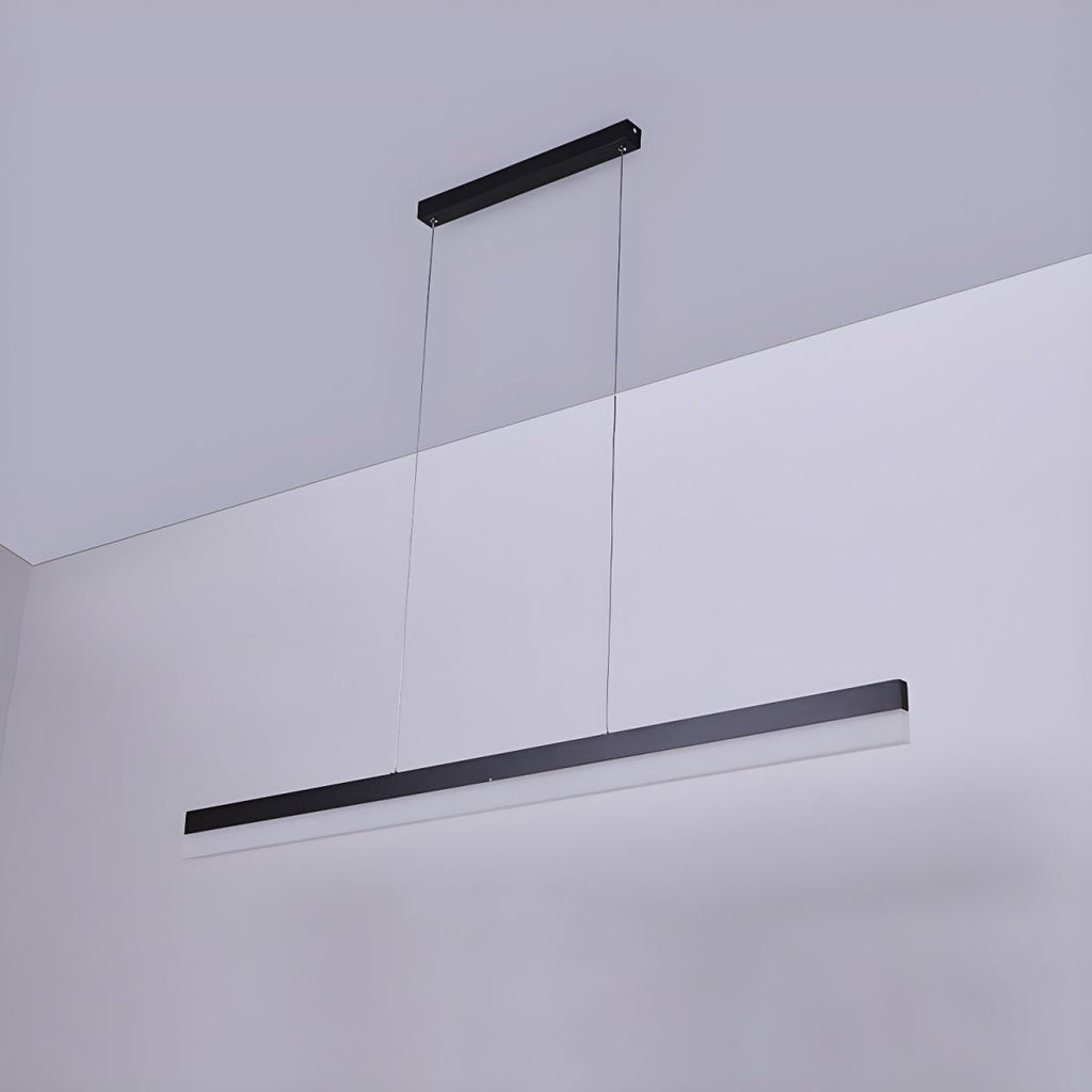 Refined Acrylic Bar Pendant in Matte Black