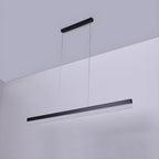 Refined Acrylic Bar Pendant in Matte Black
