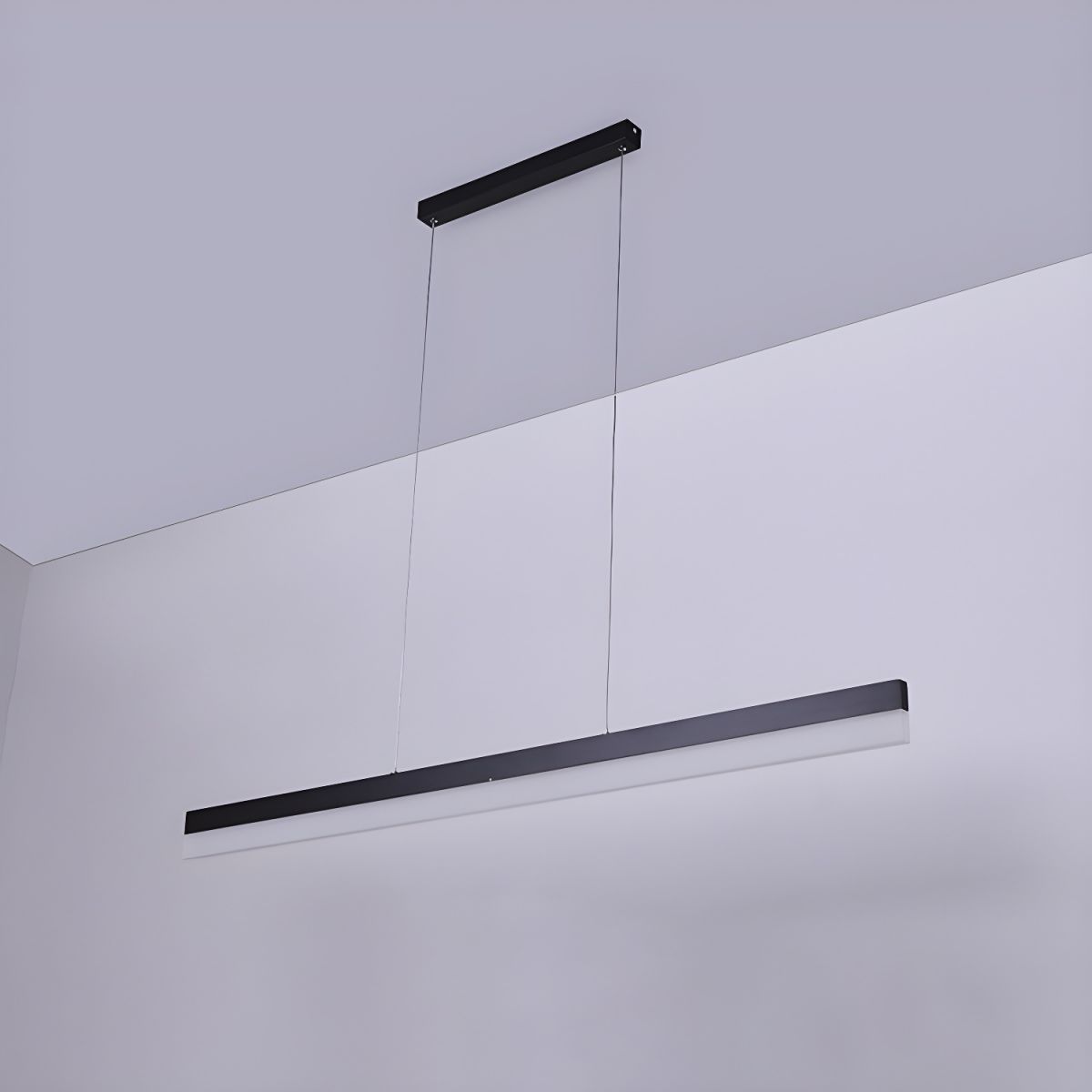 Refined Acrylic Bar Pendant in Matte Black