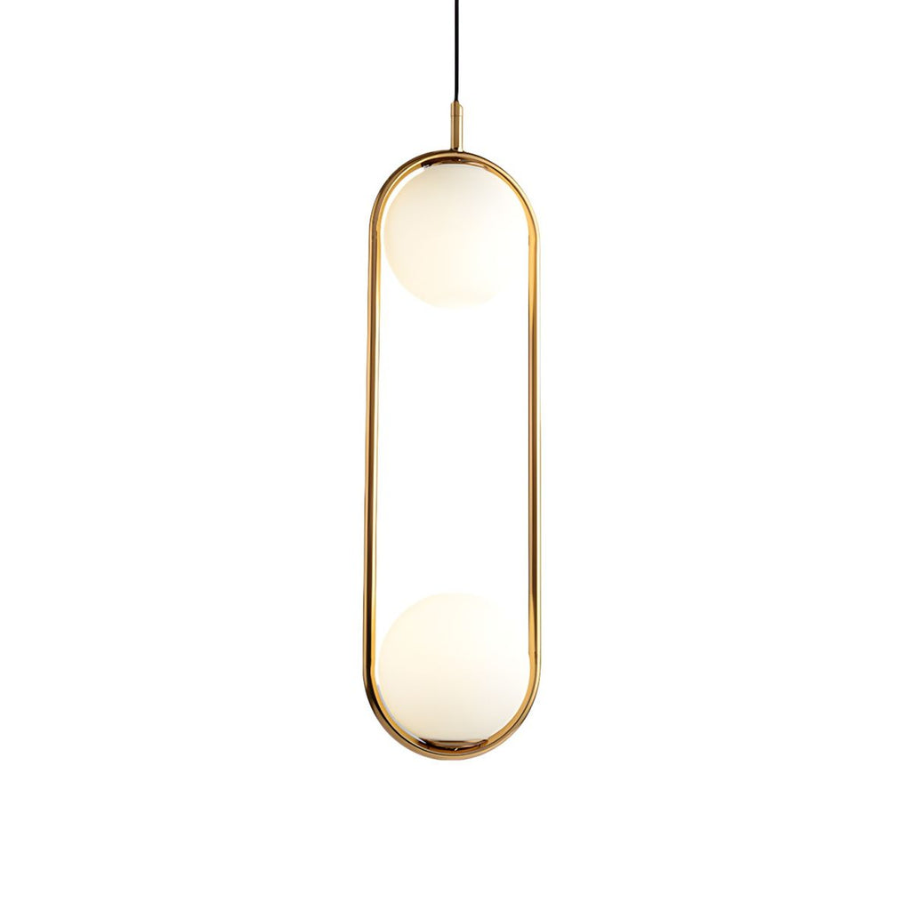 Modern White Globe Pendant Ceiling Glow
