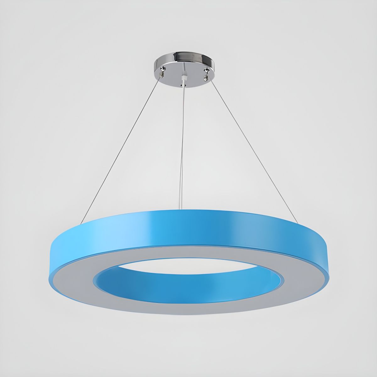 Minimalist Metallic Circular Ring Pendant