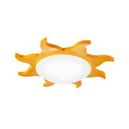 Playful Sun Halo Flush Ceiling Light