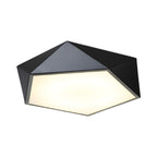 Geometric Metal Flush Mount Ceiling Fixture