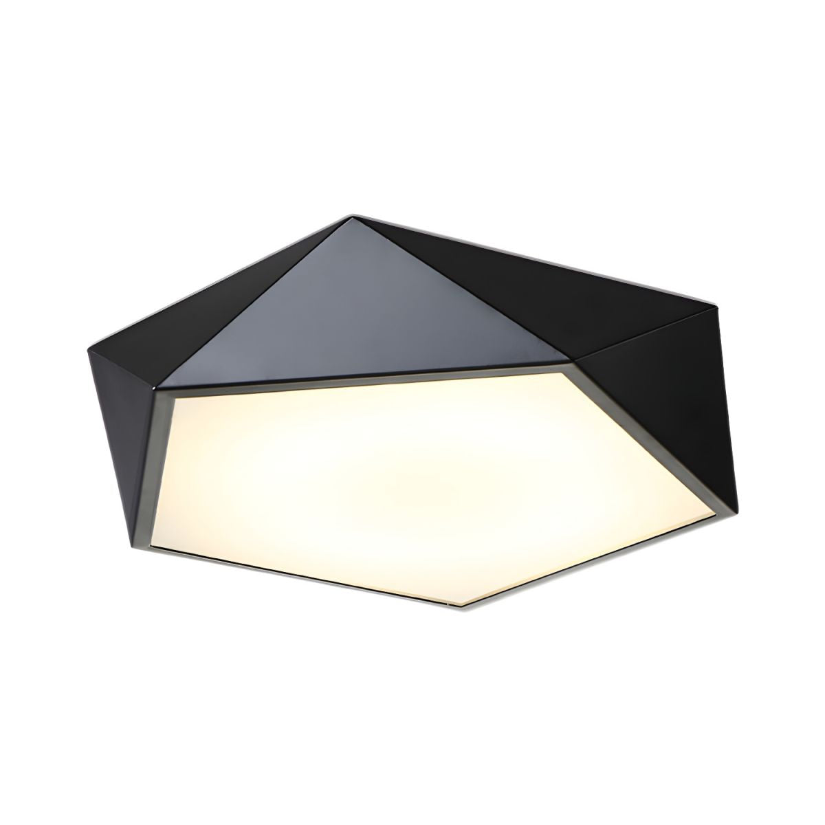 Geometric Metal Flush Mount Ceiling Fixture