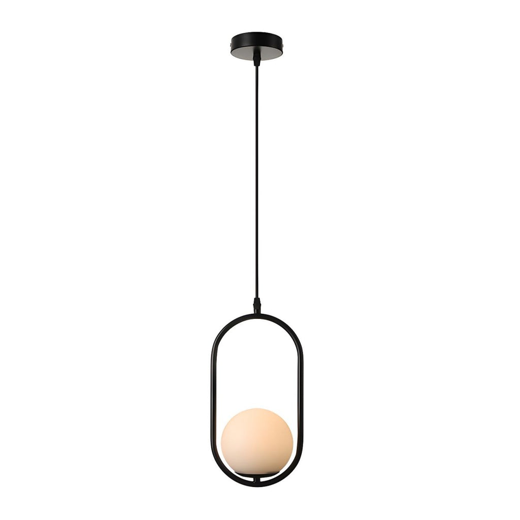 Modern White Globe Pendant Ceiling Glow