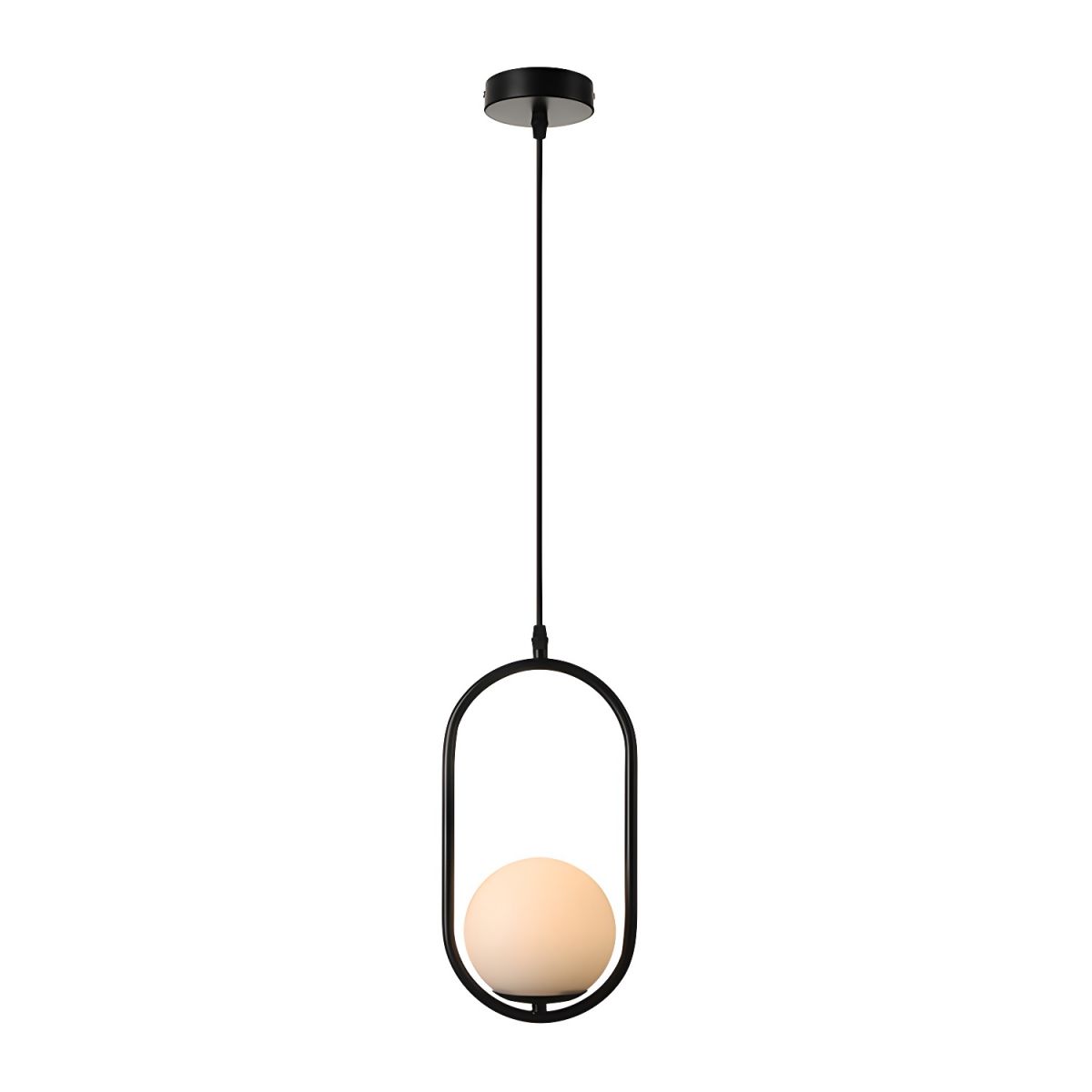 Modern White Globe Pendant Ceiling Glow