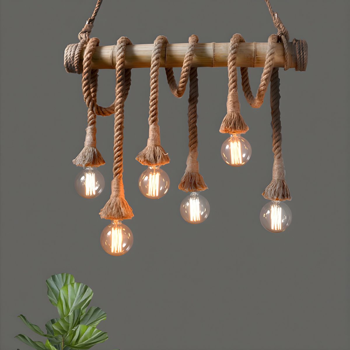 Artisan Rope Suspension Ceiling Light