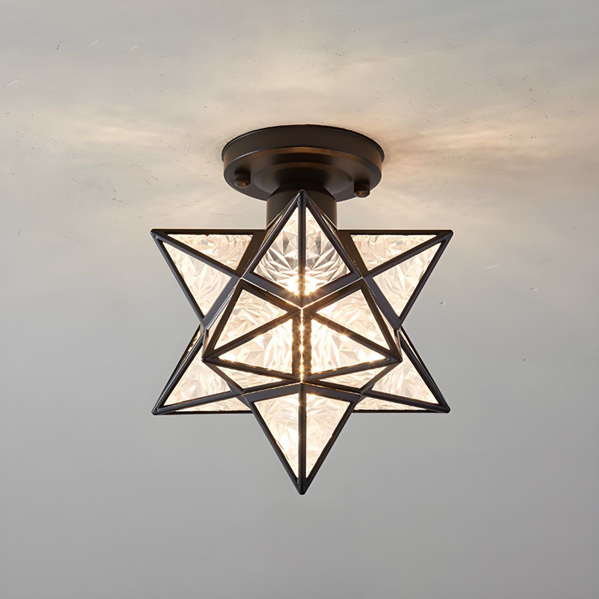 Colonial Star Semi-Flush Mount