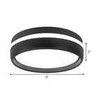 Modern Drum Flush Mount Ceiling Light