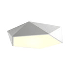 Geometric Metal Flush Mount Ceiling Fixture