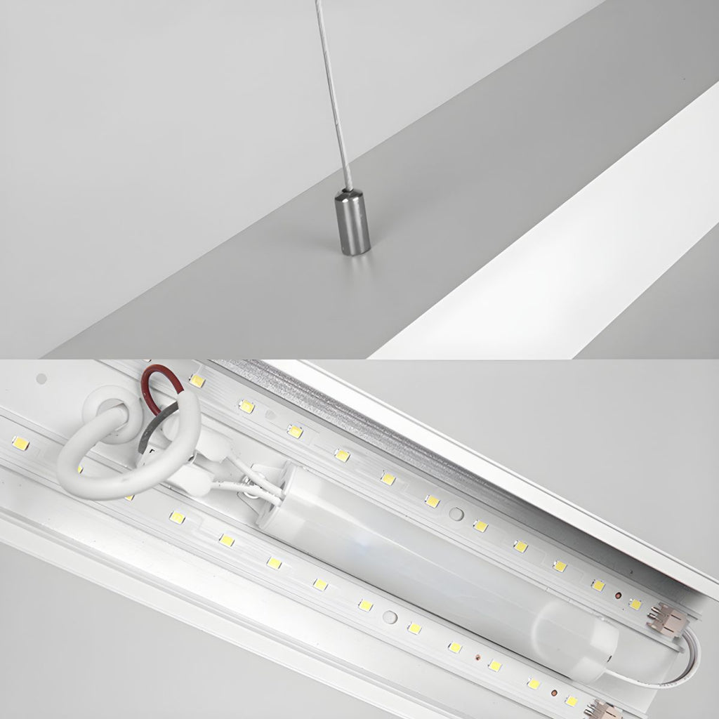 Sleek Architectural Metal Bar Pendant Light