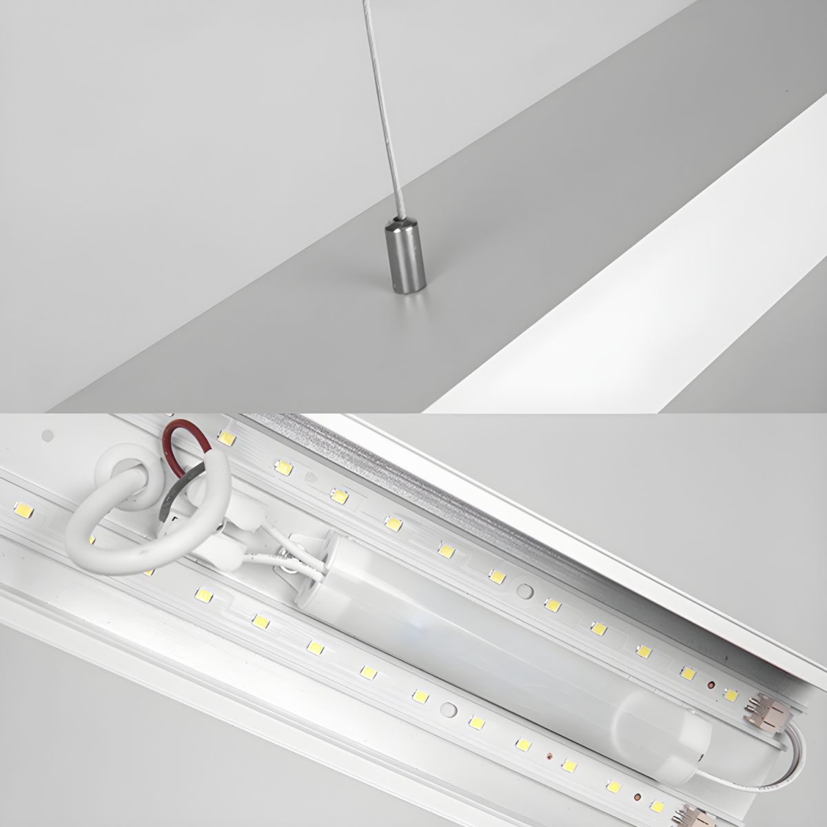 Sleek Architectural Metal Bar Pendant Light