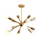 Sculpted Gold Metal Chandelier