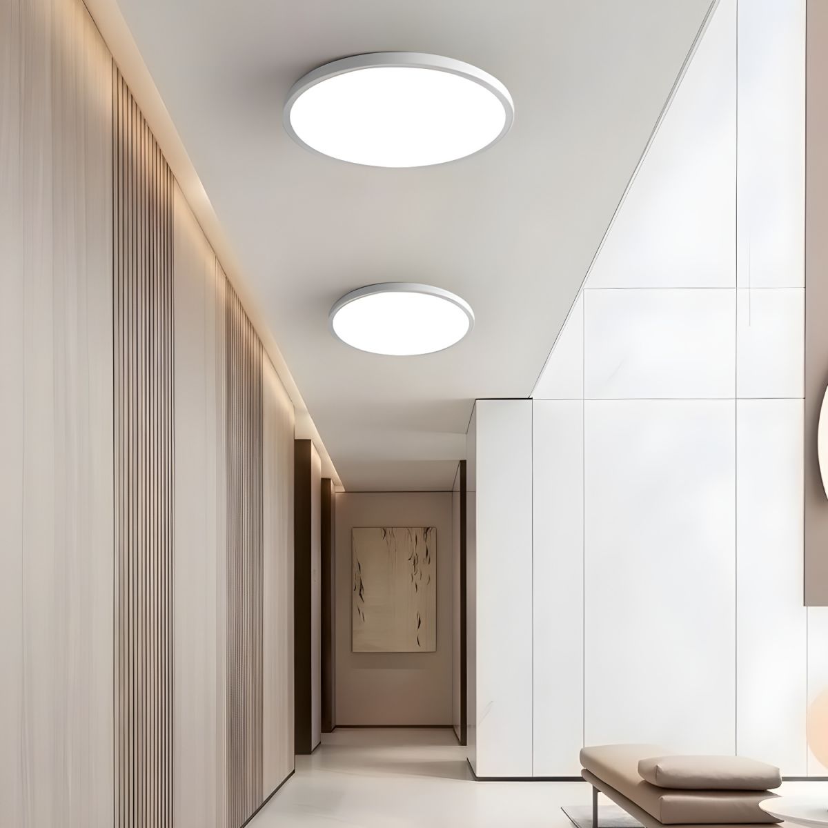 Modern Circular Acrylic Flush Mount