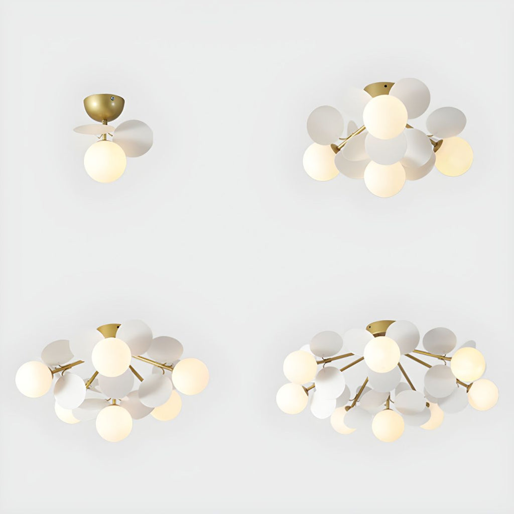 Modern Sputnik Semi Flush Mount Ceiling Light