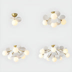 Modern Sputnik Semi Flush Mount Ceiling Light