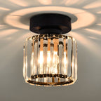 Geometric Crystal Prism Flush Mount