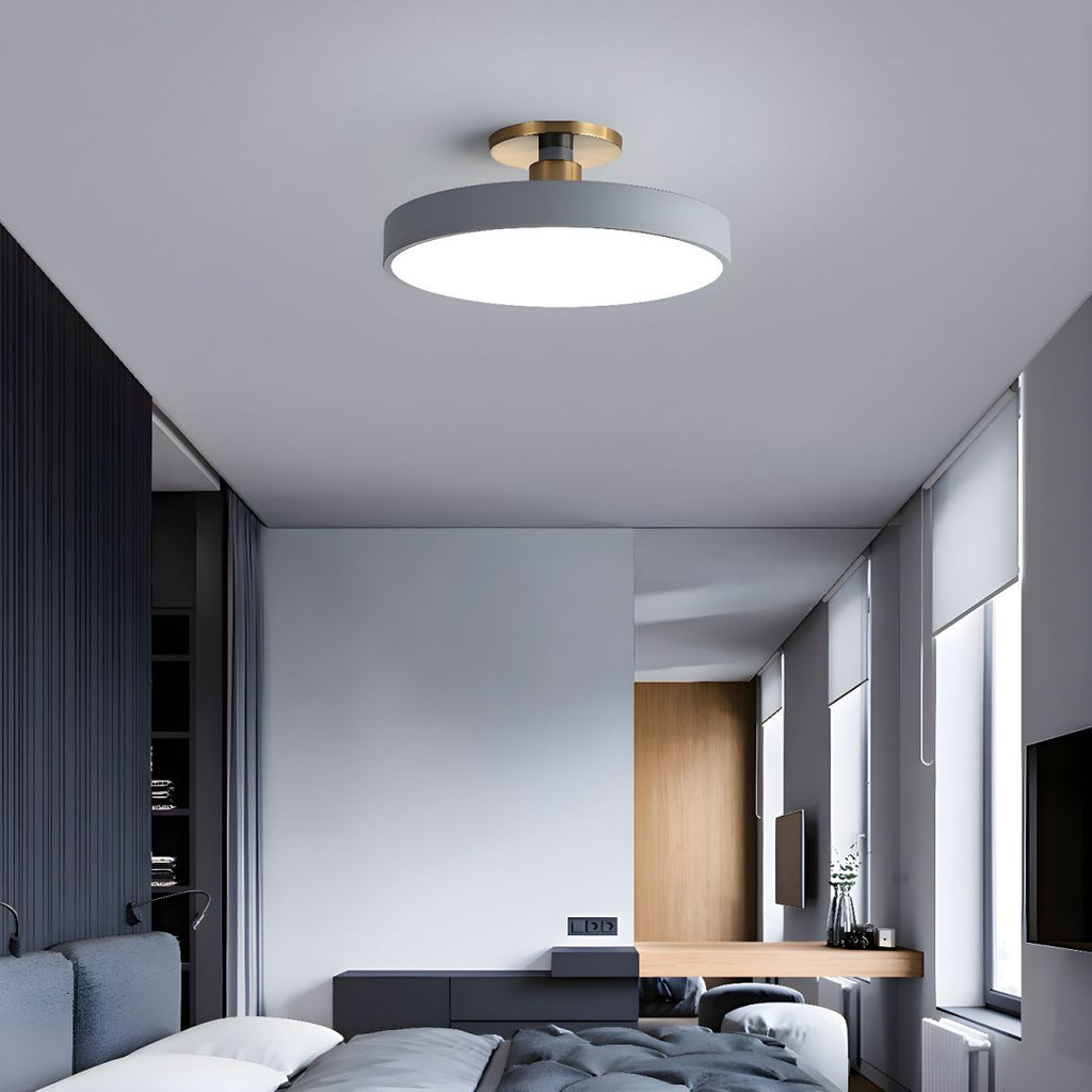 Modern Macaron Semi Flush Mount