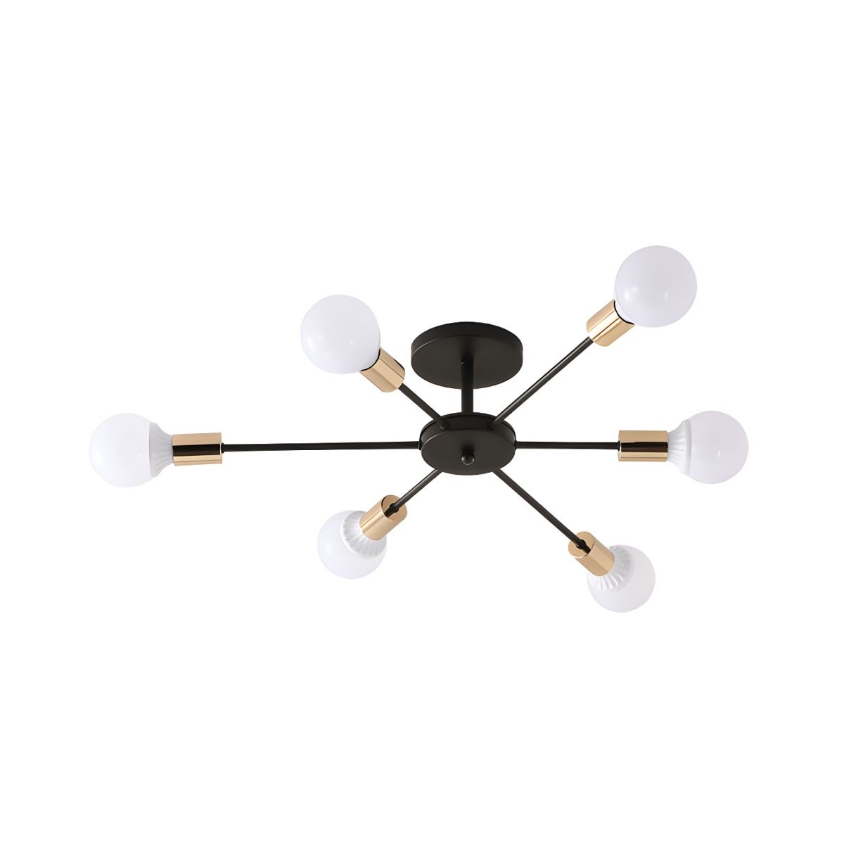 Artisan Black Gold Sputnik Ceiling Light