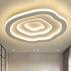 Sculpted Ripple Disc Flush Mount