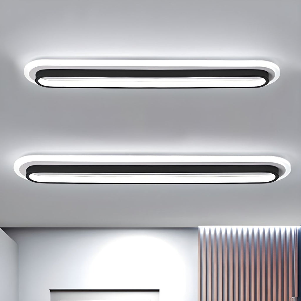 Oval Flush Light with Acrylic Glow