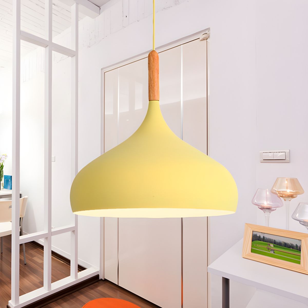 Nordic Metal Teardrop Flush Light