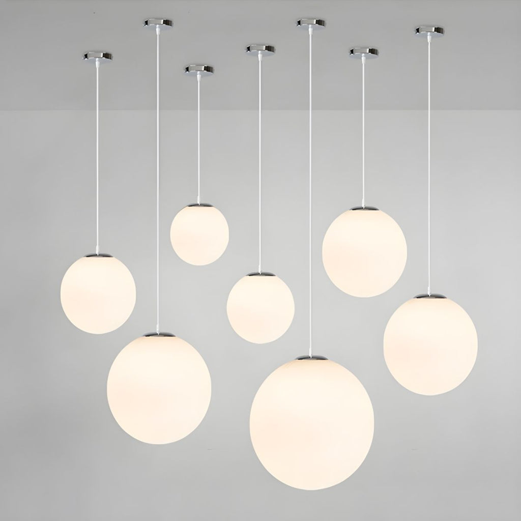 Frosted Globe Pendant Light