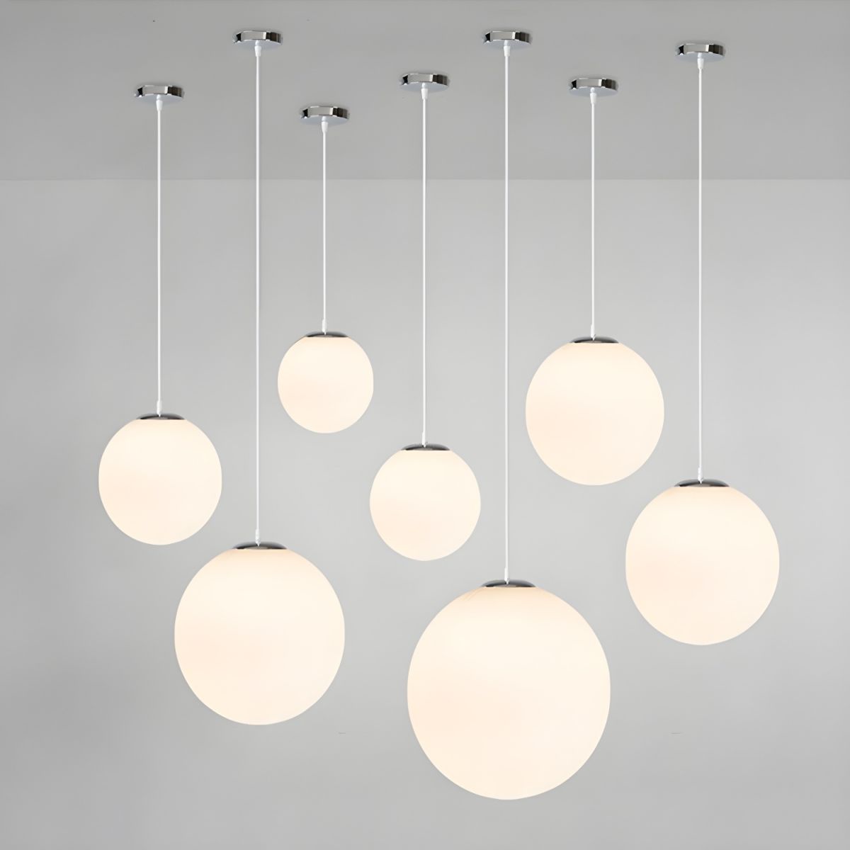 Frosted Globe Pendant Light