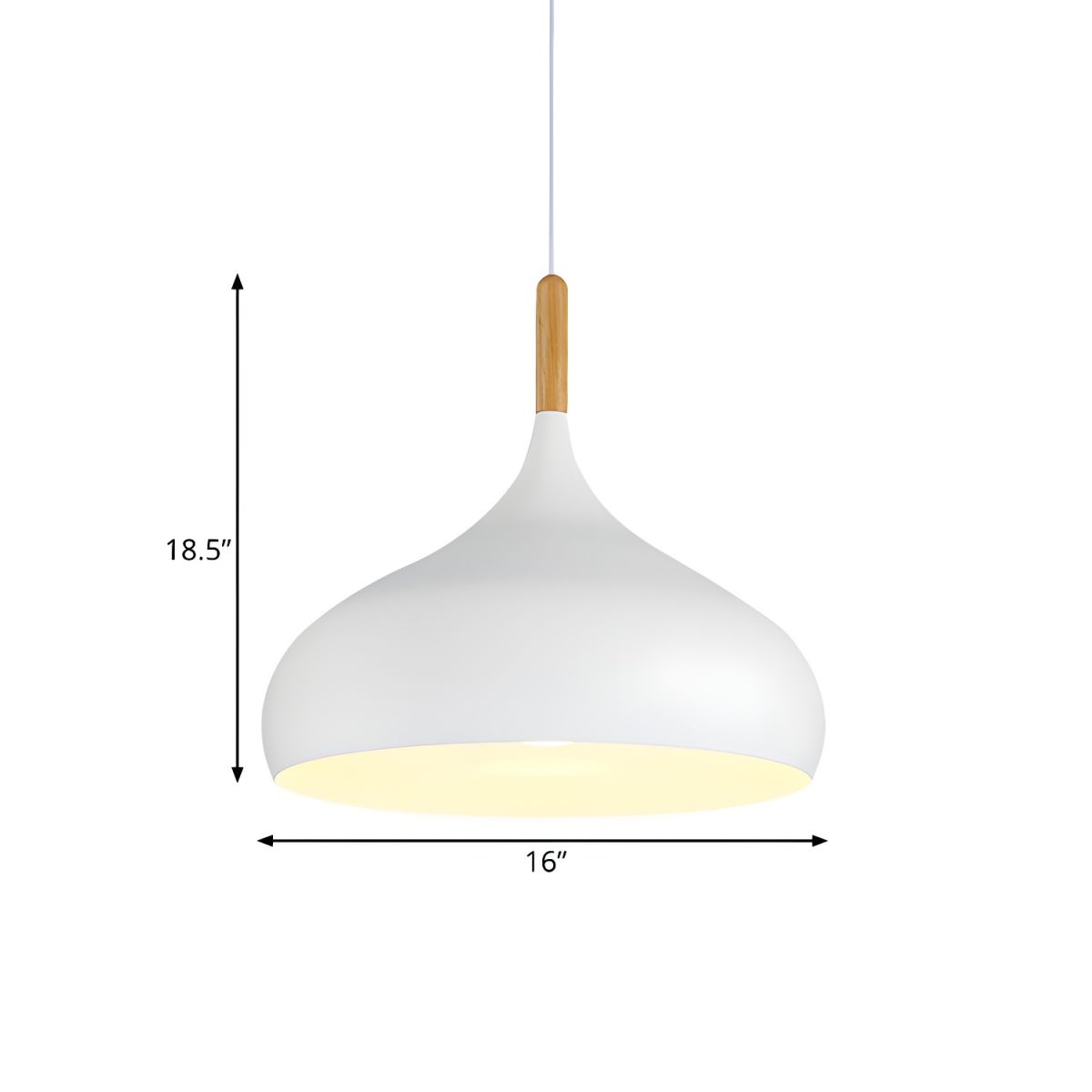 Nordic Metal Teardrop Flush Light