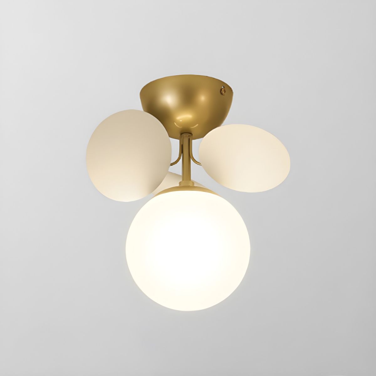 Modern Sputnik Semi Flush Mount Ceiling Light