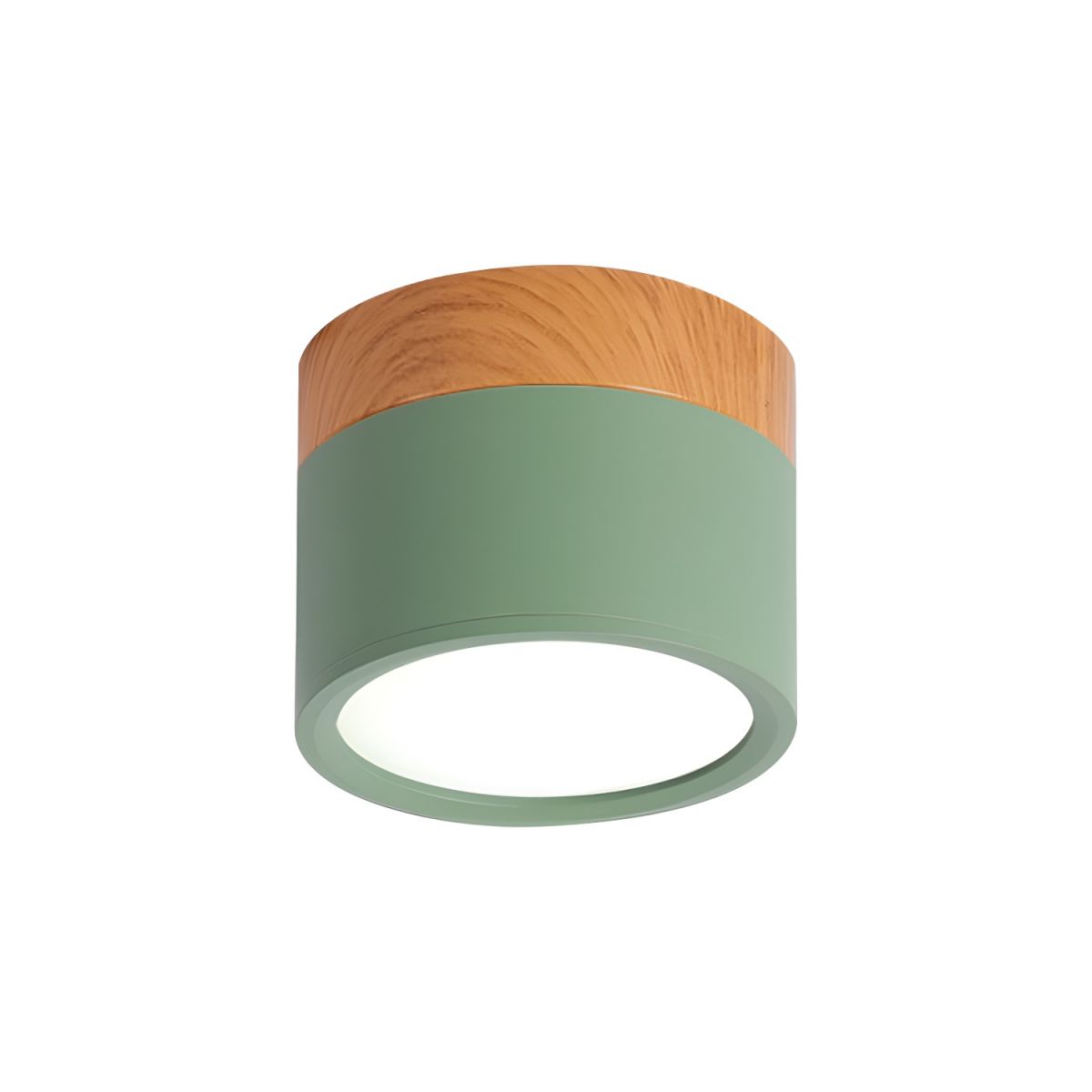 Sculpted Macaron Cylinder Ceiling Light