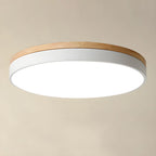 Nordic Wooden Round Flush Mount Ceiling Light