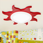 Playful Sun Halo Flush Ceiling Light