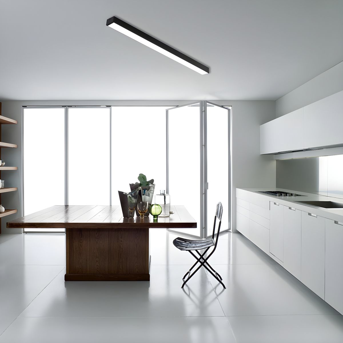 Architectural Linear Flush Ceiling Light