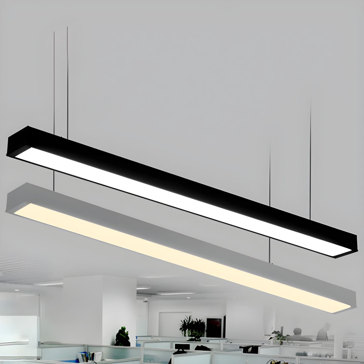 Sleek Architectural Metal Bar Pendant Light