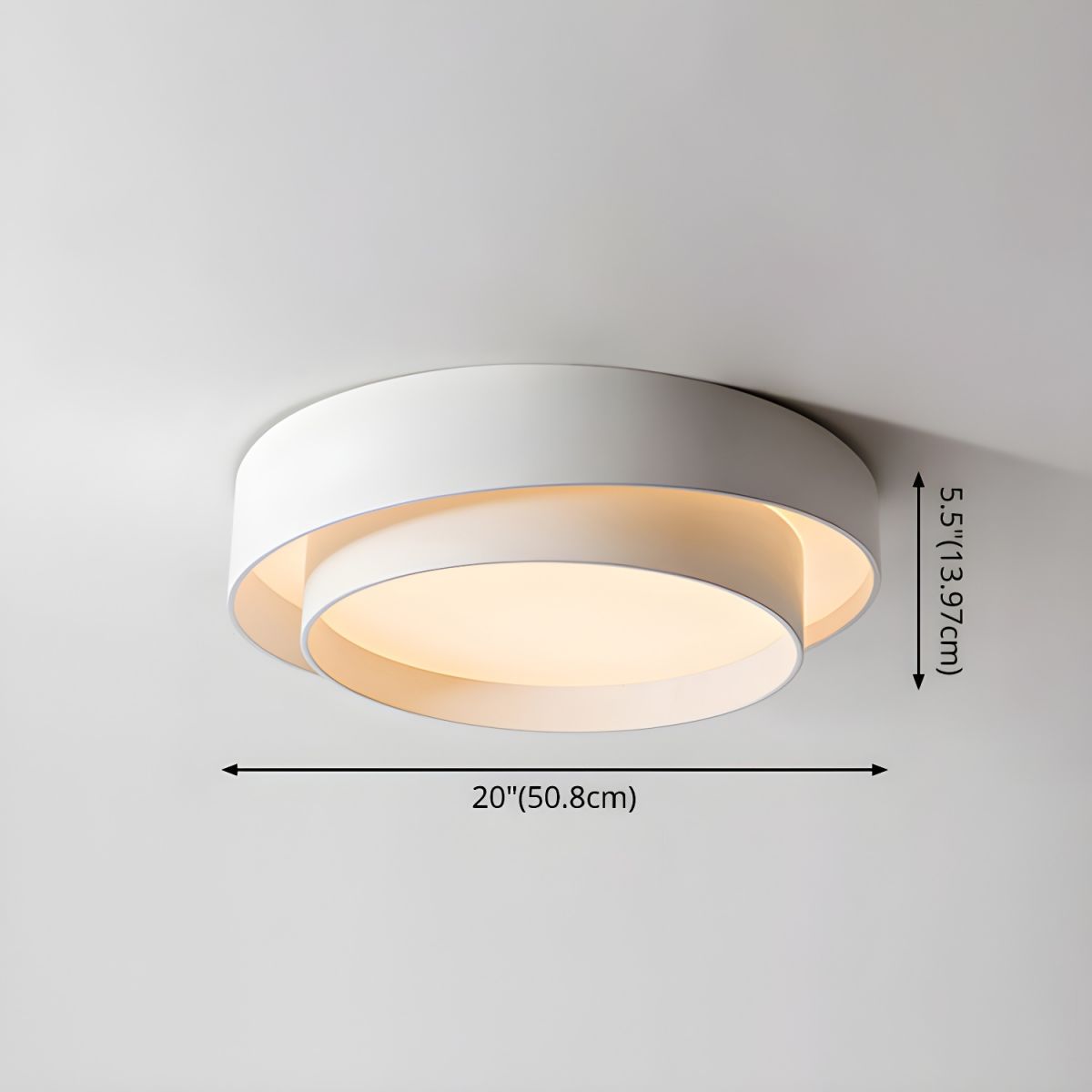Nordic White Aluminum Ceiling Light