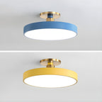 Modern Macaron Semi Flush Mount