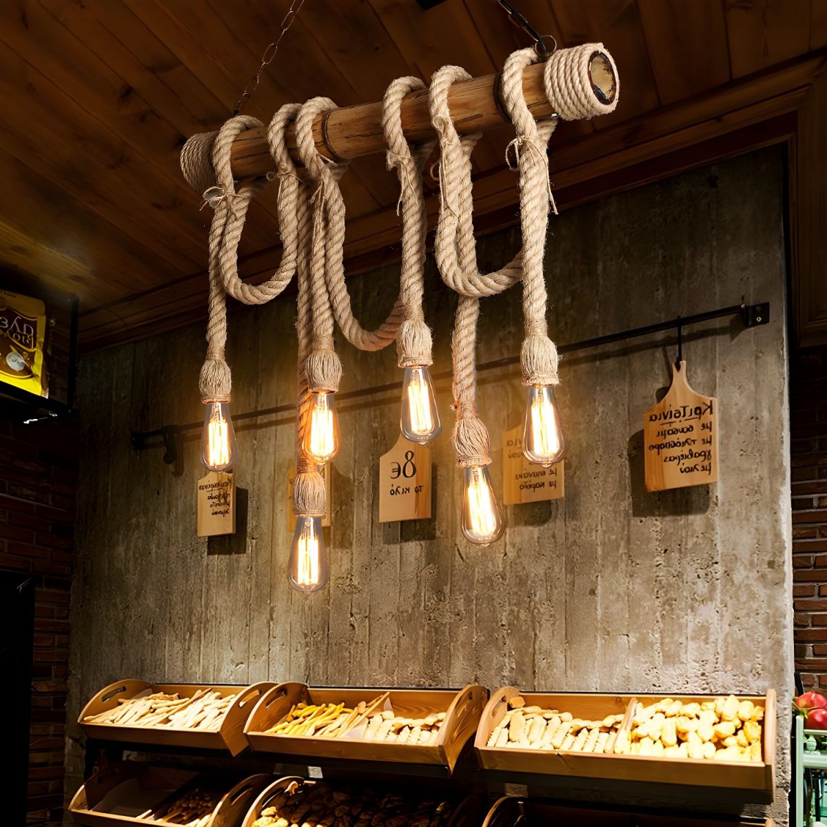 Artisan Rope Suspension Ceiling Light