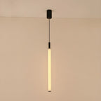 Sleek Black White Acrylic Tube Pendant