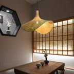 Asia Style Beige Bamboo Pendant Light