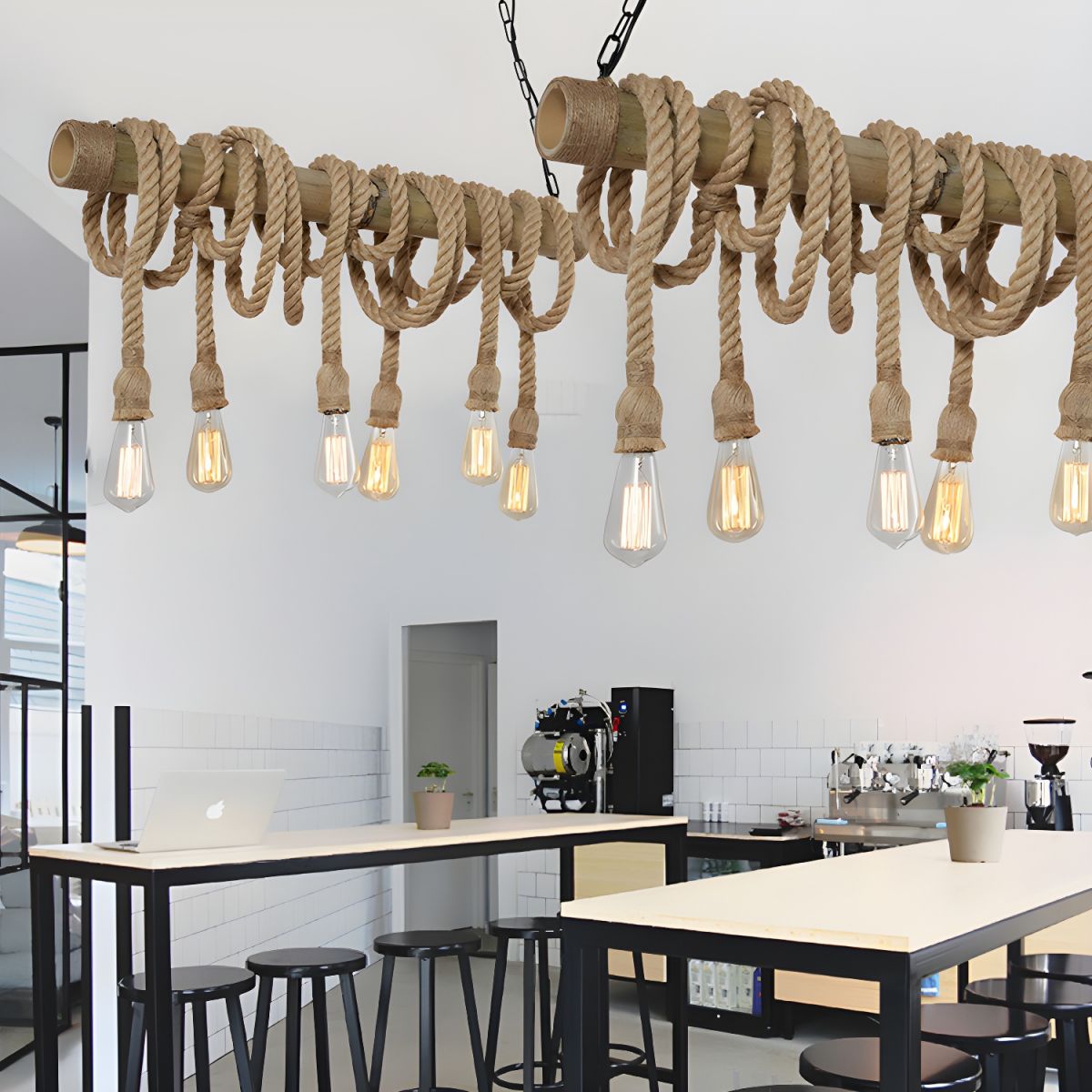 Artisan Rope Suspension Ceiling Light