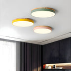 Nordic Wooden Round Flush Mount Ceiling Light