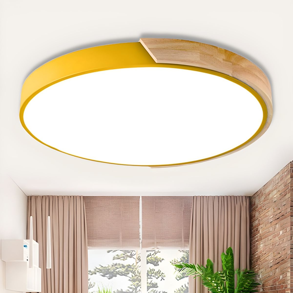 Minimalist Macaron Halo Ceiling Light