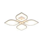 Ethereal Leaf Halo Flush Ceiling Light
