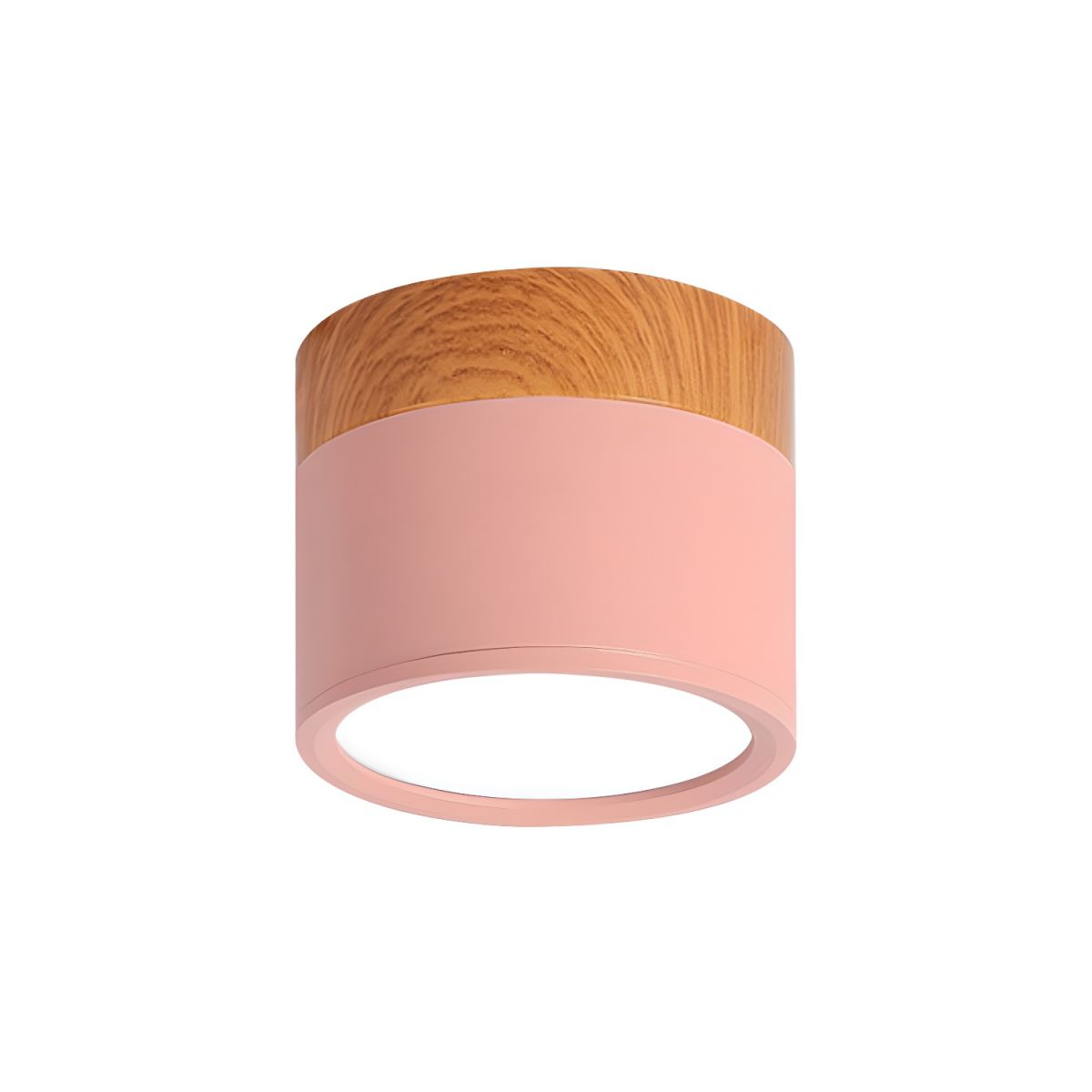 Sculpted Macaron Cylinder Ceiling Light