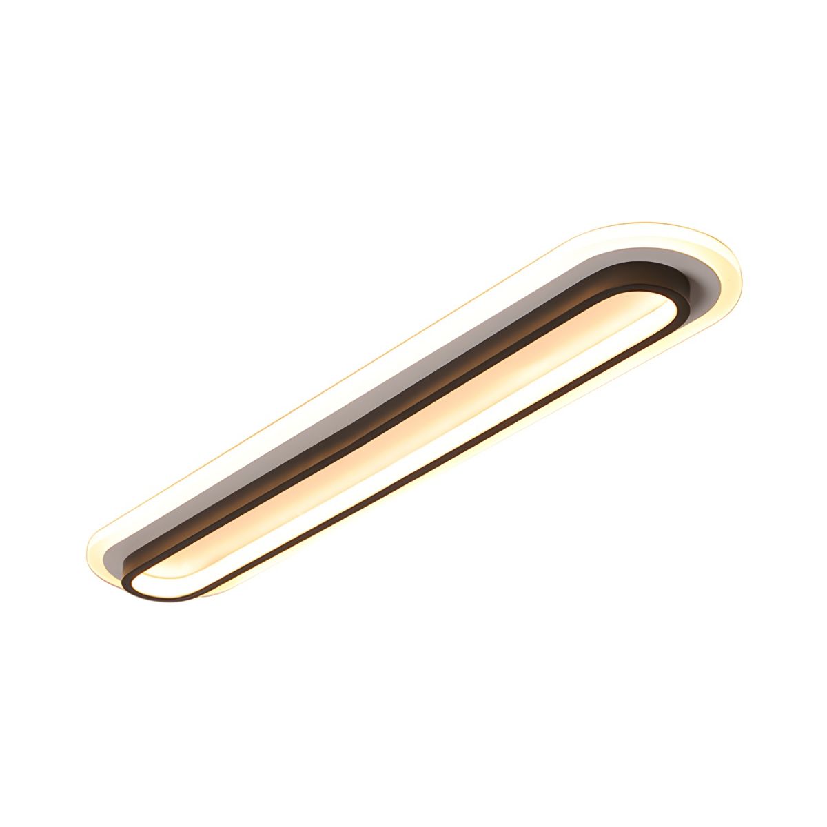 Oval Flush Light with Acrylic Glow