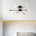 Artisan Black Gold Sputnik Ceiling Light