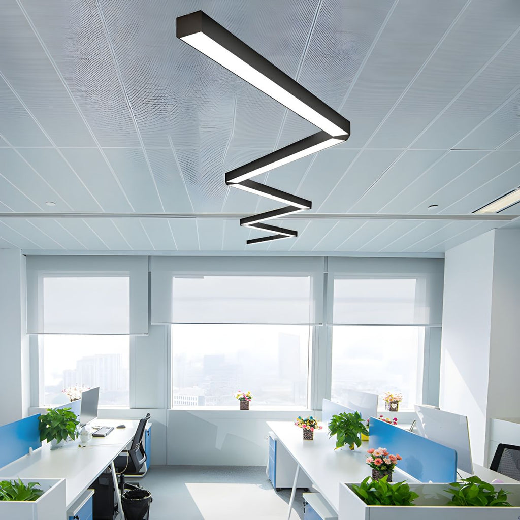 Sleek Architectural Metal Bar Pendant Light