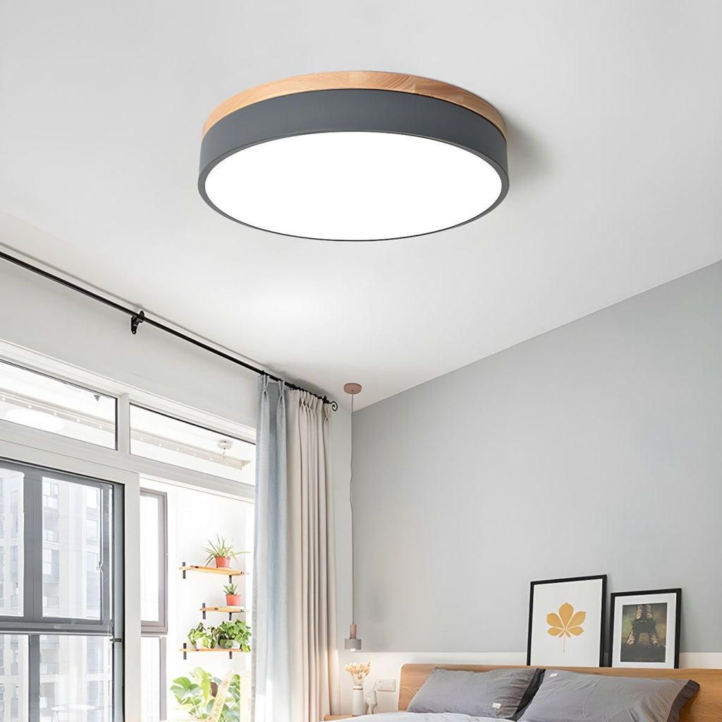Modern Macaron Drum Ceiling Light